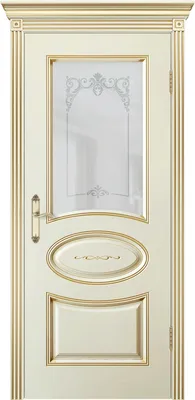 Купить Межкомнатная дверь Ульяновская «Версаль Ария 1» Премиум класс, Эмаль  слоновая кость с золотой патиной по цене 12 590 руб. в Москве