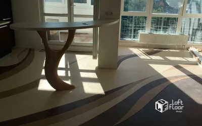 Настил натурального линолеума в частной квартире - Loft Floor Design