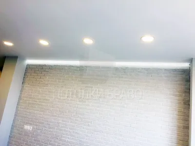 Матовый натяжной потолок с подсветкой в стиле Лофт НП-362 - цена от 1570  руб./м2
