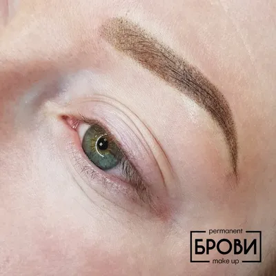 Пиксельная техника напыления бровей - татуаж в БРОВИ Permanent Make Up