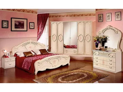 Спальный гарнитур Роза (шкаф 6-ти дверный) купить в Екатеринбурге