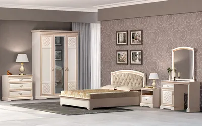 Модули серии Спальня «Парма» (кремовый белый) 1 по цене 145490 руб. от Яна  Мебель