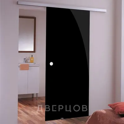 Стеклянная раздвижная дверь Triplex Black - купить в Москве