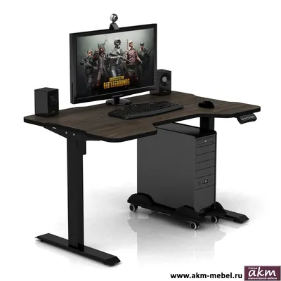 стол компьютерный с регулировкой по высоте с электроприводом для геймеров  игровой AKM-MEBEL - ателье компьютерной мебели