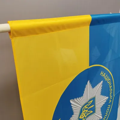 Флаг Украины Цельный Национальная Полиция - Флажная Сетка 80х60 — Купить  Недорого на Bigl.ua (1643415823)