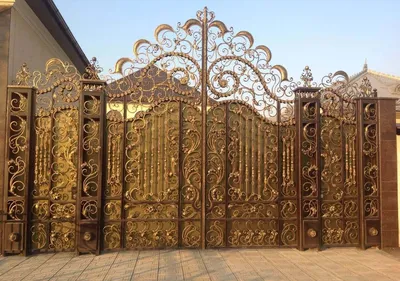 ▷ Кованые ворота фотографии | Картинки и фото кованых ворот