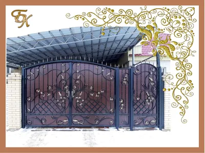 Кованые ворота в Саратове - «Бетон и Ковка»