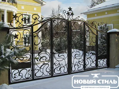 Кованые ворота - Кованые изделия на заказ в Москве. Кузница Новый стиль.