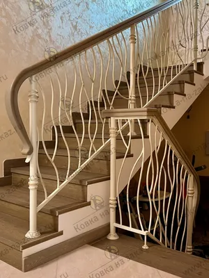 Кованые перила на лестницу и лестничные ограждения от 11000 рублей за метр  | Кузница \"Ковка на заказ\" Москва