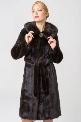 Женская норковая шуба / Китай GILBERTI (KT-22-3-MAHAGONY, коричневый) по  выгодной цене от интернет-магазина Mondialshop.ru