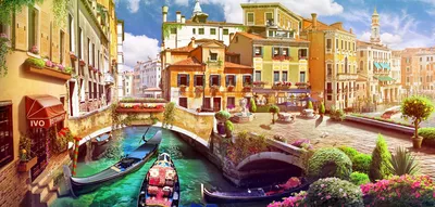Купить фреску Венеция «Сказочная Венеция» | PINEGIN