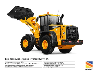 Погрузчик фронтальный гусеничный и колесный Hyundai HL740-9A б/у