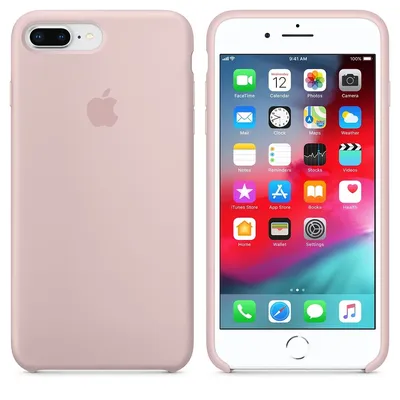 Чехол для смартфона Apple Silicone Case для iPhone 8 Plus / 7 Plus розовый  песок - цена, купить на nout.kz