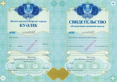 Купить Аттестат за 11 класс в Алматы: цены от 85500 ₸