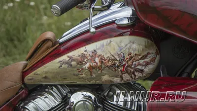 аэрография на мотоцикле Indian Roadmaster 2016 — Аэрография в Москве от  Ильнура Мансурова