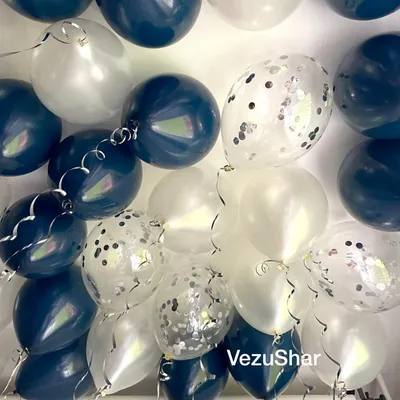 20 шаров ассорти(14\"35см) зеркальный блеск