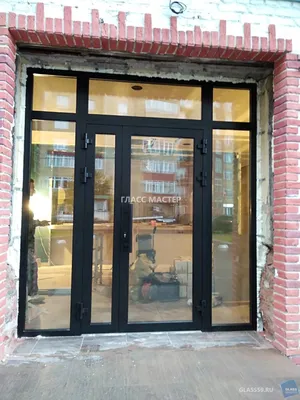Входные двери - стеклянные. Алюминиевые входные двери - в Перми. Доступная  цена | Glass Master