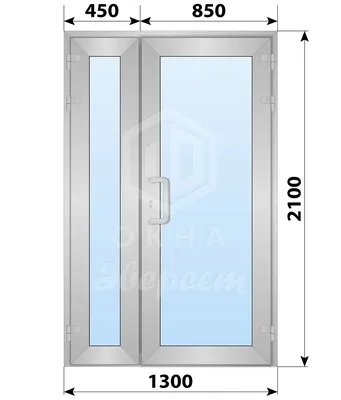 Алюминиевая входная полуторная остекленная дверь 1300x2100 - купить  недорого в Москве, фото, отзывы, цена от 51800 руб.