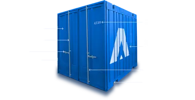 ЖД контейнеры 5 тонн - купить БУ контейнер недорого