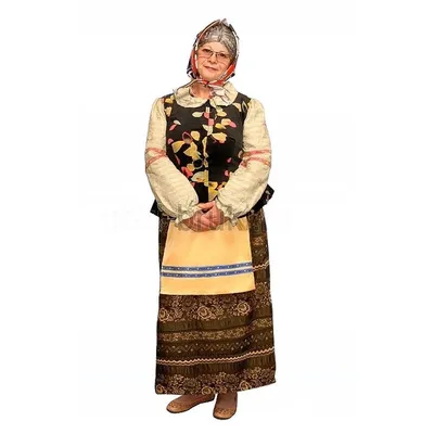 Взрослый костюм Бабка 54 размера. Детский карнавальный костюм.