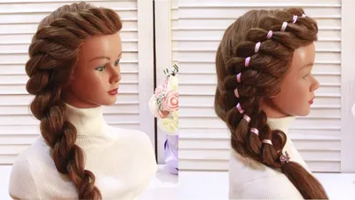 Simple hairstyles for graduation in kindergarten.Braids. Last call. -  YouTube