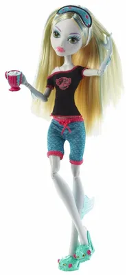 Кукла Monster High Пижамная вечеринка Лагуна Блю, 26 см, BBR76 — купить в  интернет-магазине по низкой цене на Яндекс Маркете