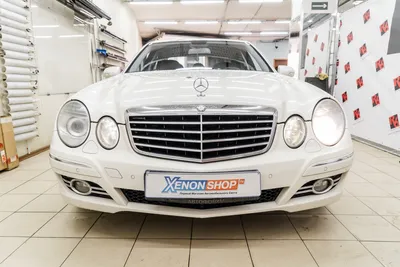 Хорошие лампы в фары Mercedes-Benz W211 рестайлинг 2008 / Мерседес 211  рестайлинг 2008