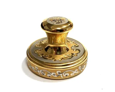 МЕТАЛЛИЧЕСКАЯ ручная оснастка : Подарочная золотая оснастка для печати  \"GOLD\