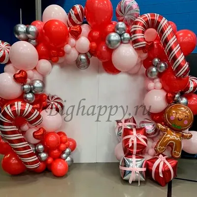 Фотозона из воздушных шаров “Новый Год” купить в Москве с доставкой: цена,  фото, описание | Артикул:A-004758