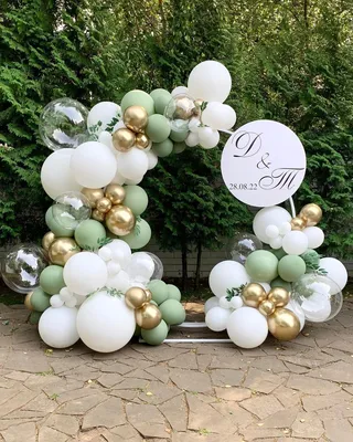 Воздушные шары на свадьбу | Оформление и украшение фотозоны