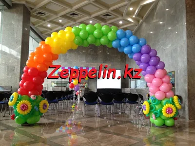 Оформление воздушными шарами, гелиевые шарики, фигуры из шаров, арка