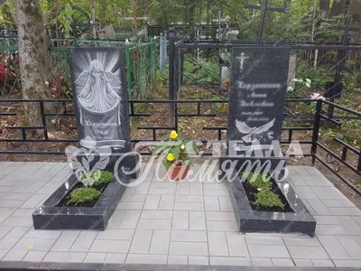 Благоустройство памятника на могилу: размещение цветника