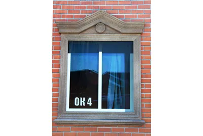 Декор для фасада из пенопласта \"Окно №4\" (1комплект)