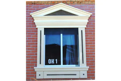 Декор для фасада из пенопласта \"Окно №1\" (1комплект)