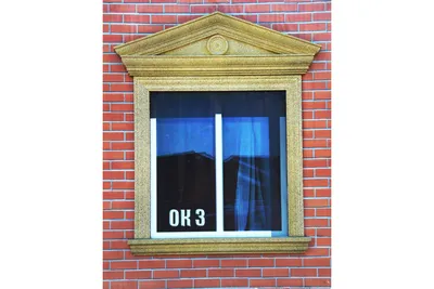 Декор для фасада из пенопласта \"Окно №3\" (1комплект)