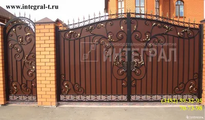 Ворота, заборы, калитки кованые в Нижнем Новгороде : Наши работы :  Кузнечная мастерская \"Планета Железяка\"