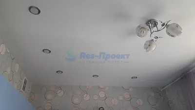 Белый сатиновый натяжной потолок в детскую | Портфолио Res-Проект