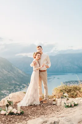 свадебная фотосессия, свадьба в горах, пара свадебная, свадьбы, свадебный -  The-wedding.ru