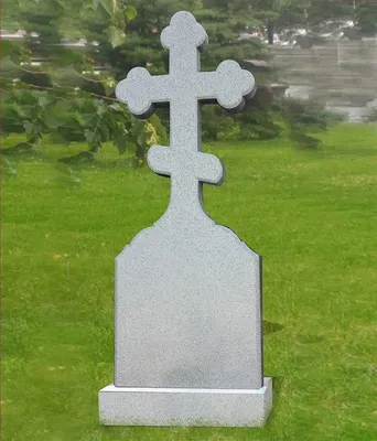 Крест на голгофе №7 из светлого мансуровского гранита для могилы купить в  Москве