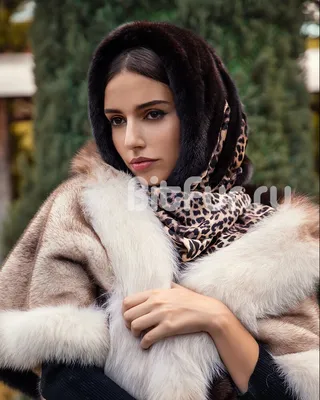 Платок из норки леопардовый - купить по цене 10,900 ₽ руб. в интернет  магазине bitfur.ru