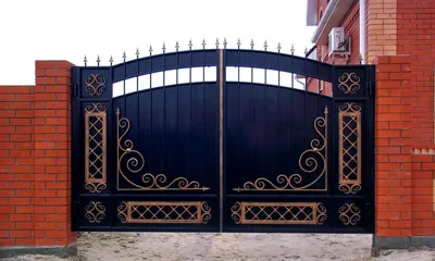 Элитные кованые ворота фото