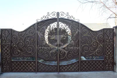 Элитные кованые ворота под старину КВ-029: купить в Москве, фото, цены