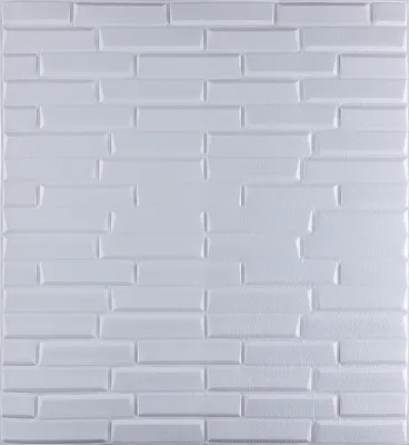 Самоклеющаяся декоративная 3D панель белая кладка 700x770x8мм, 3д панели  мягкие для стен самоклейка на кухню,, цена 159 грн — Prom.ua (ID#1495017430)