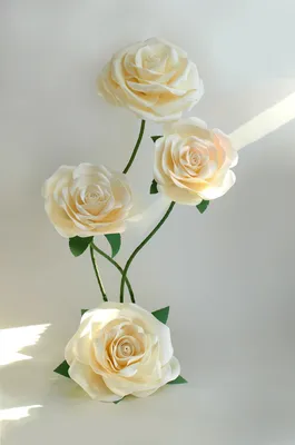 Большие цветы. Большие розы. Изолон | Paper flowers, Flowers, Decor
