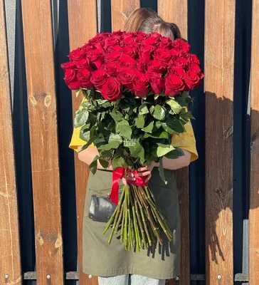 Купить «Роза метровая красная» из категории «Длинные розы» в «Чебоксарах» -  «FloraLab21».