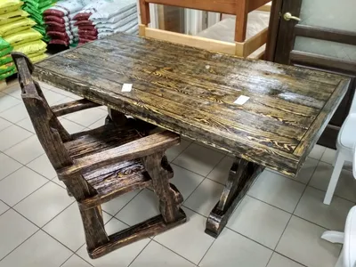 Мебель из брашированного дерева - 71 фото