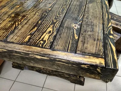 Мебель из брашированного дерева - 71 фото