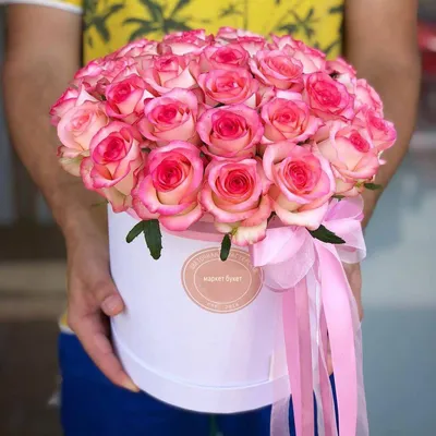 Букет из 29 роз Джумилия в цилиндре купить по цене 4 440 руб. с доставкой в  Краснодаре