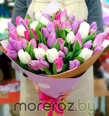 Букет тюльпанов \"Вешний аромат\" • MoreRoz.By