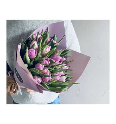 Букет тюльпанов - Розовый | VIOLET.LV